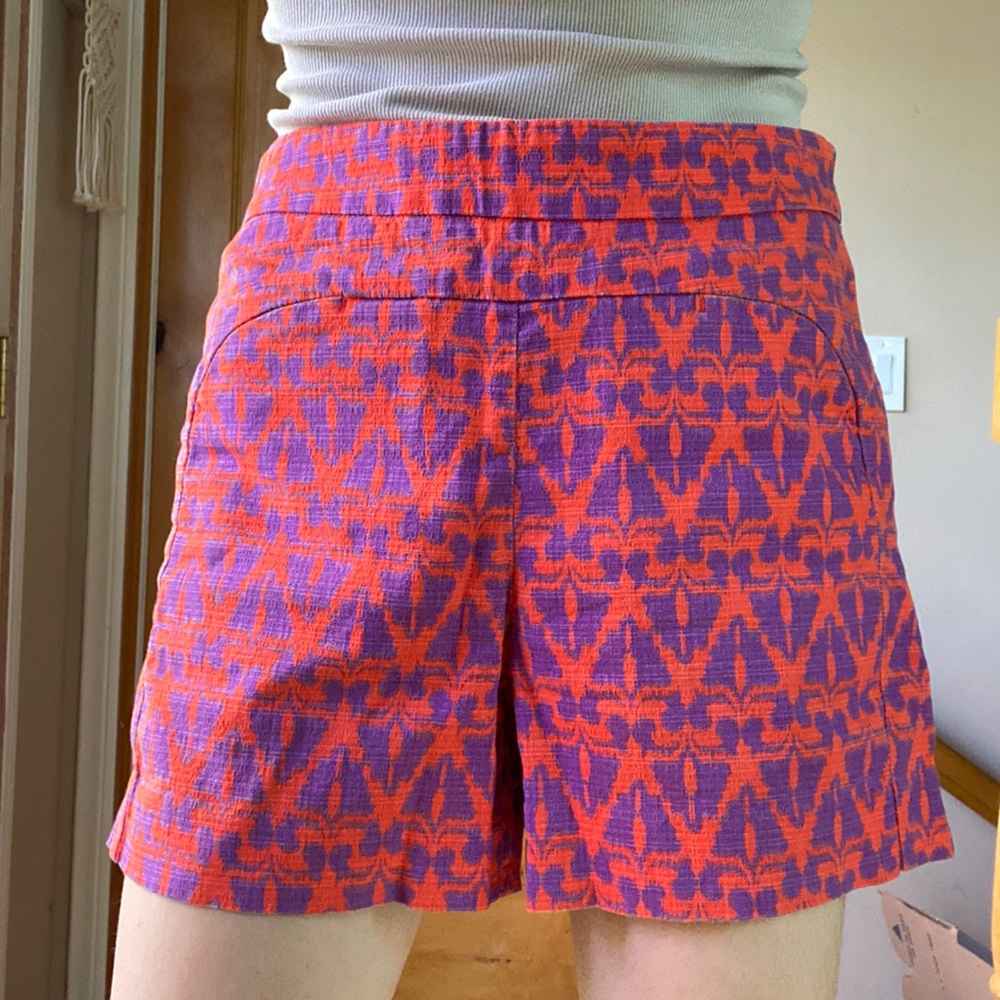 Anthropologie textured high waisted shorts